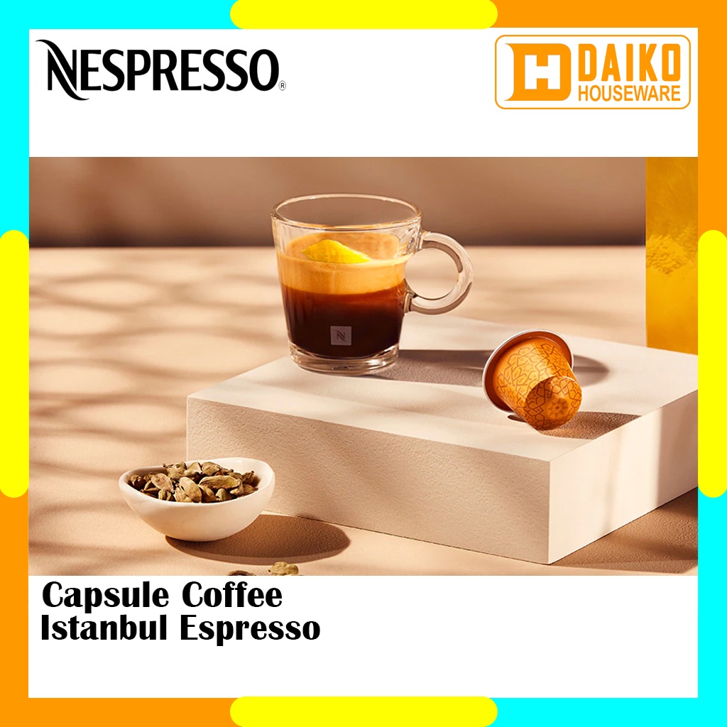 Capsule Nespresso Istanbul Espresso Original Nestle 1 Pack - Coffee World Explorations Kopi Kapsul Expired Panjang