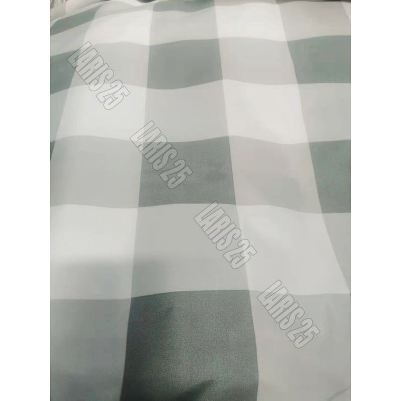 BAHAN KAIN TERLARIS KATUN MIKROTEX MOTIF KOTAK EMILY UTK SPREI GORDEN PER 0,5M DAN 1M