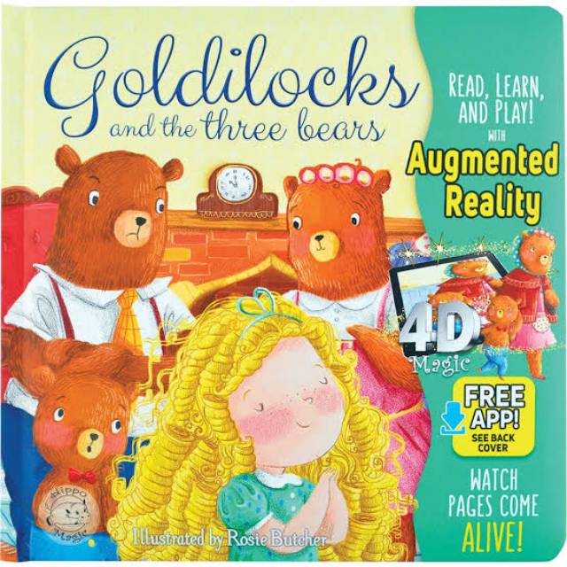 Buku Hits BBW AR Augmented Reality 4D The Three Little Pigs ABC Little Red Riding Hood Goldilocks