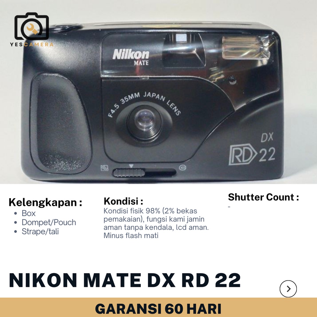 Kamera Analog Nikon DX RD22  Kamera Analog 35mm Kamera Analog Murah Dan Ori  Kamera Analog Second