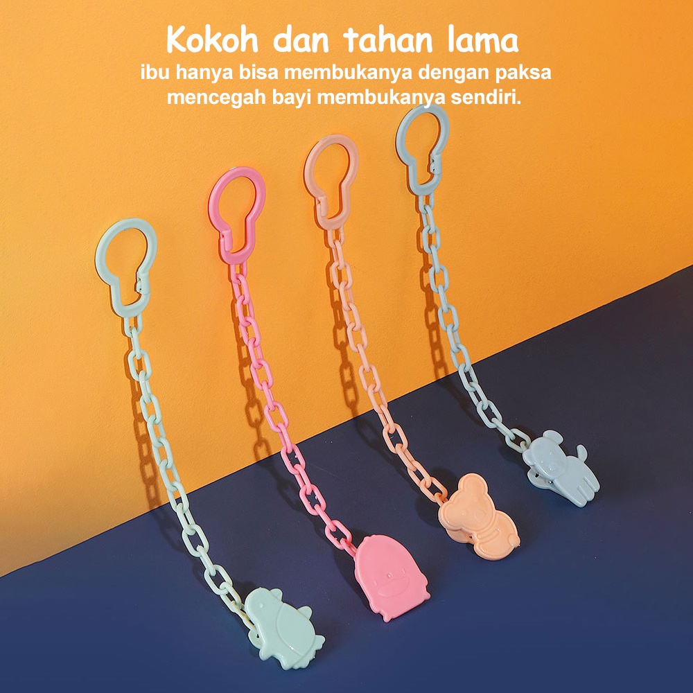 Lakhu Tali Rantai empeng bayi/Klip rantai penjepit dot bayi rantai teether bayi