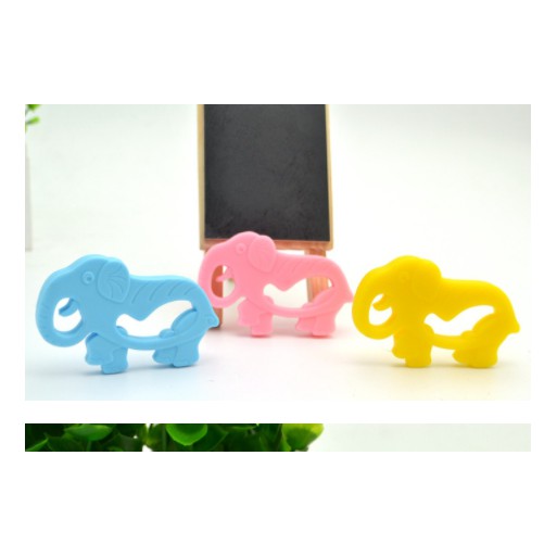 Mainan Teether Model Animal Bahan Silikon Food Grade Gigitan Anak Bayi Tupai Gajah