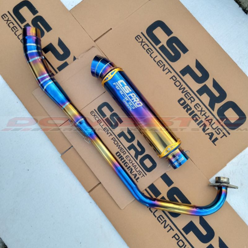 Knalpot racing cs pro ORIGINAL Vixion New R15 V3 VVA CBR CB150 Satria FU SONIC 150 GSX 150R S