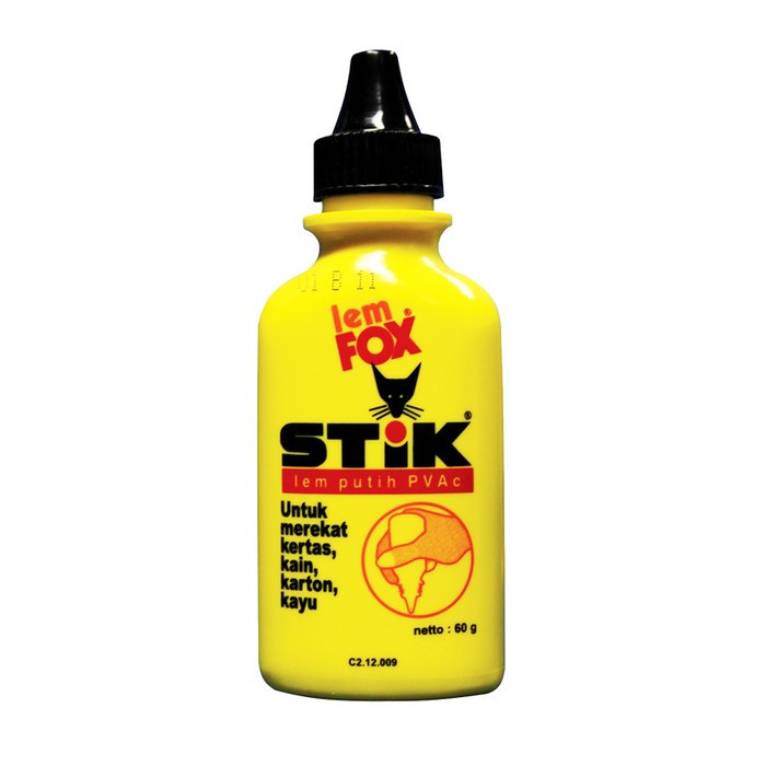 

Lem Fox Stik PVAc Botol 60 Gram Original Putih