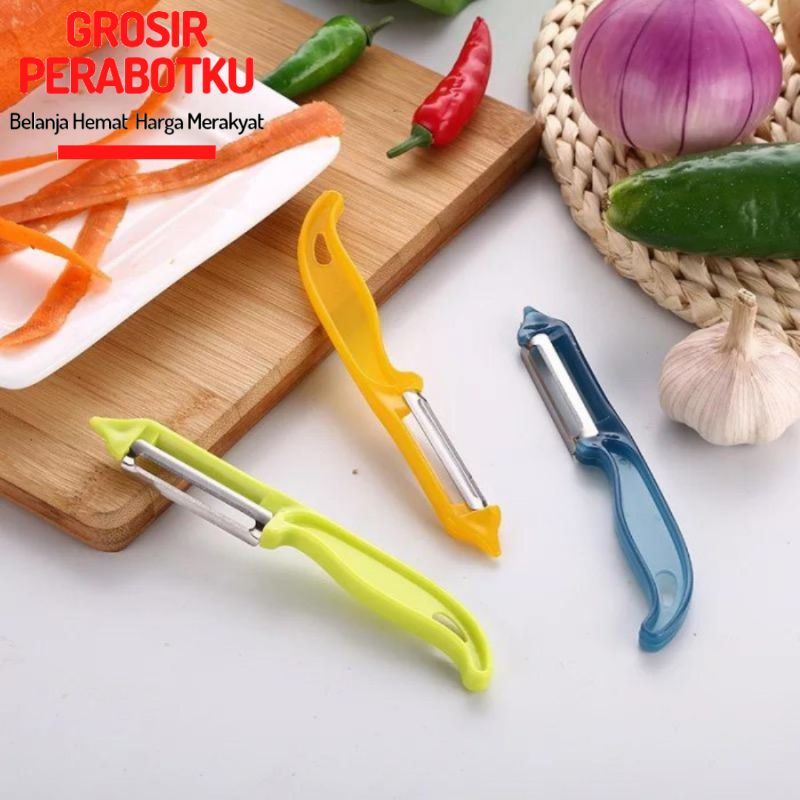 Alat Pengupas Kulit Buah &amp; Sayur / Alat Kupas Kulit Buah dan Sayuran Peeler Parutan Buah Pisau Pengupas Kentang Sayuran Buah Buahan Peeler Pengupas Buah Warna Warni Pengupas Buah Sayur Wortel Kentang