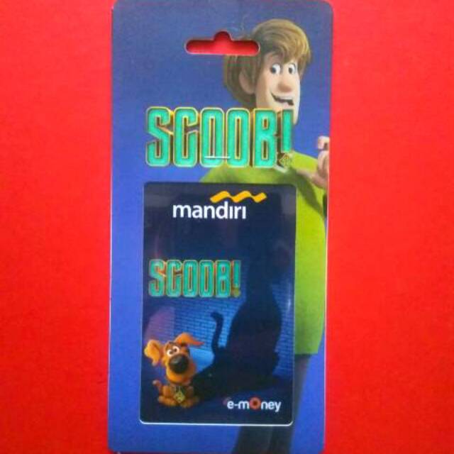 Mandiri eMoney Edisi SCOOB! (Scooby Doo) ORI /Like eTOLL Tapcash Flazz or Brizzi