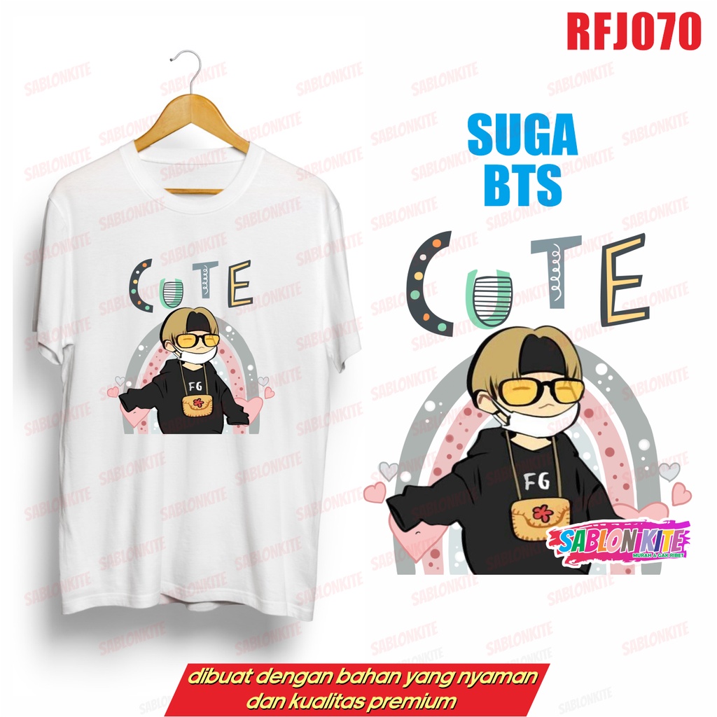 MURAH!!! KAOS KPOP SUGA CUTE RFJ070 UNISEX