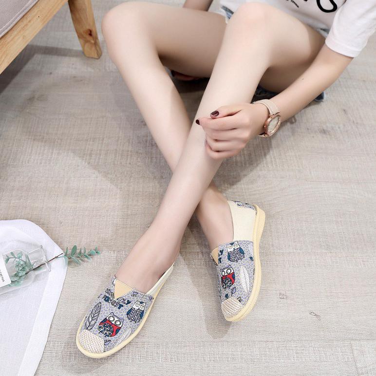 ELFYDO - SEPATU FLAT SHOES SEPATU PANSUS WANITA BAHAN KAIN KATUN A - H JAKARTA PANSUS IMPORT MANTAP