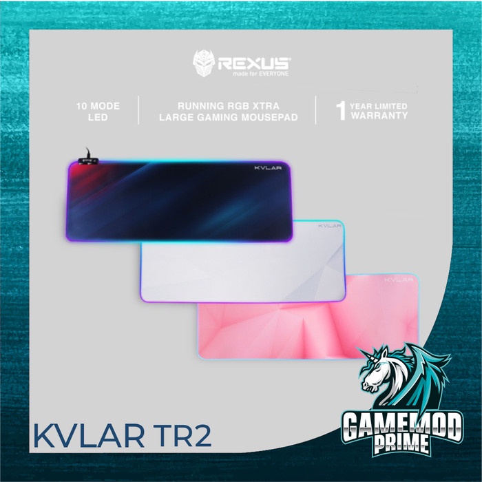 Mousepad Gaming RGB Rexus Kvlar TR2 Speed Edition XL