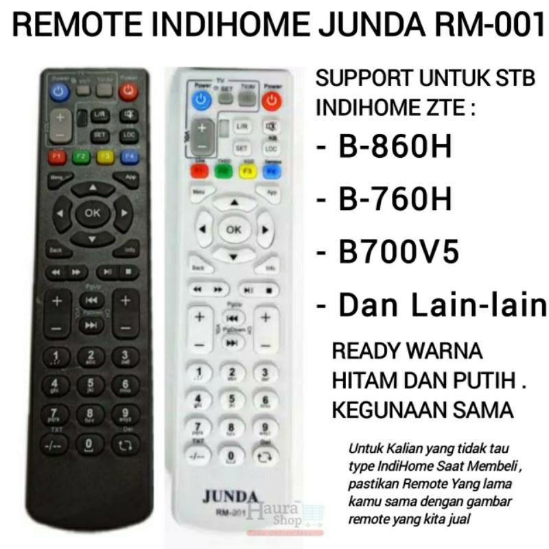 Remot Remote STB IndiHoy ZT3 B-860H B-760H B700v5 Junda RM-001