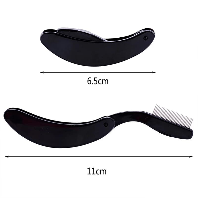 Sisir Lipat / Sisir Bulu Mata /Sisir Alis /Eyelash Comb Lipat Sisir Mascara Mini Lipat Portable-5
