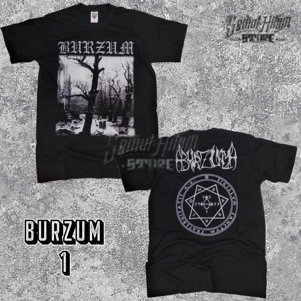 [GESER KIRI] Kaos BURZUM Builtup Band Musik Black Metal Prapatan Rebel ORIGINAL