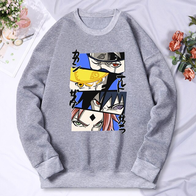 Naruto warning Sweater Crewneck || Sweater Basic Anime || Pria &amp; Wanita Sz M - L - XL