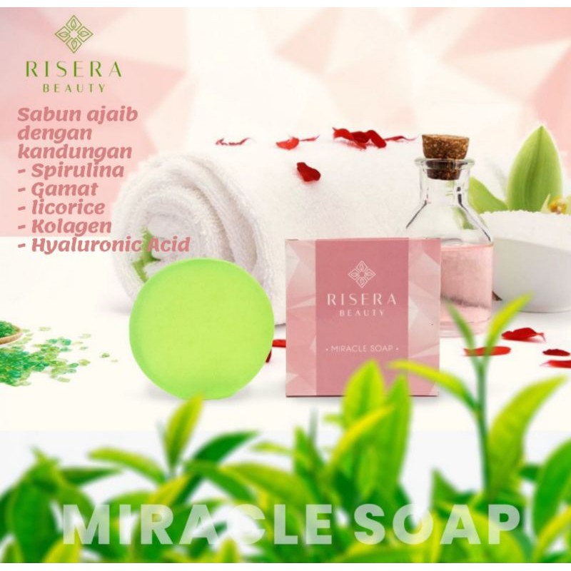 Risera Beauty miracle soap sabun sakti untuk kesehatan kulit dari ujung kepala sampai kaki BPOM aman