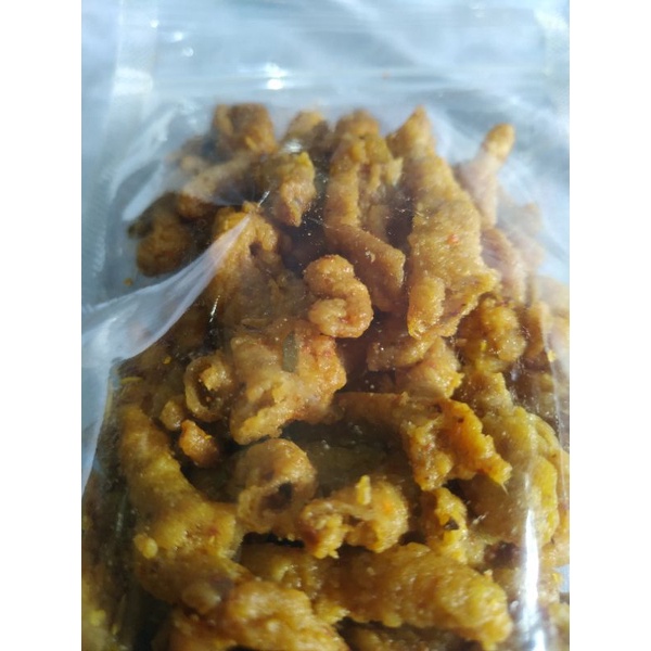 

keripik Usus Pedas Daun Jeruk -Free packing kardus dan Bubble Wrap-