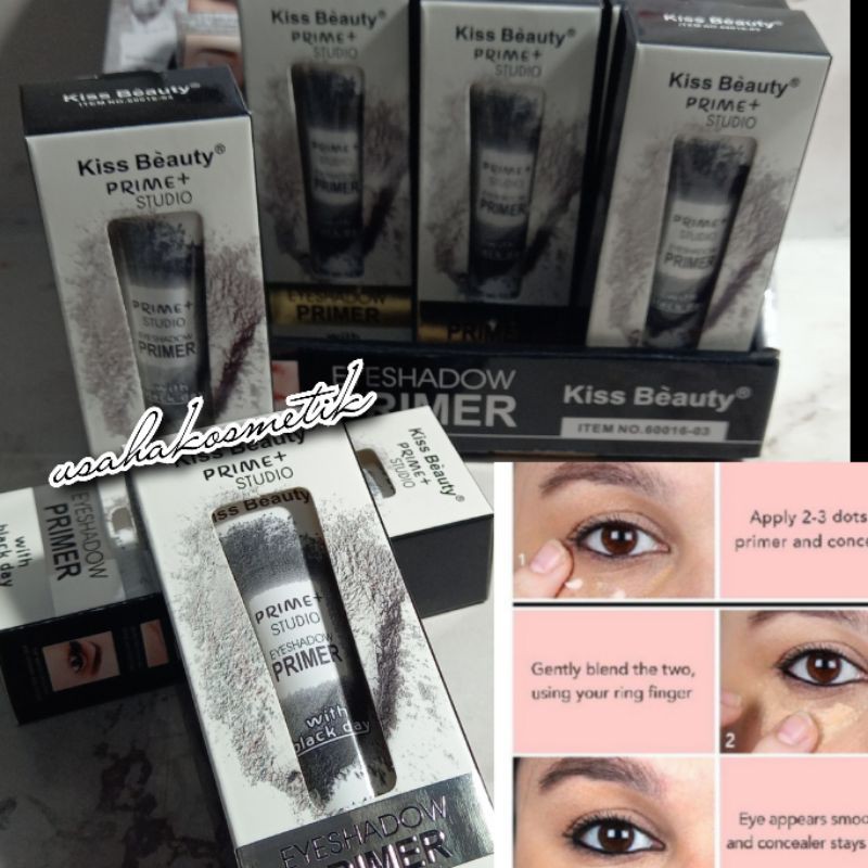 KISS BEAUTY EYESHADOW PRIMER WITH BLACK DAY 12ML NO.60016-03