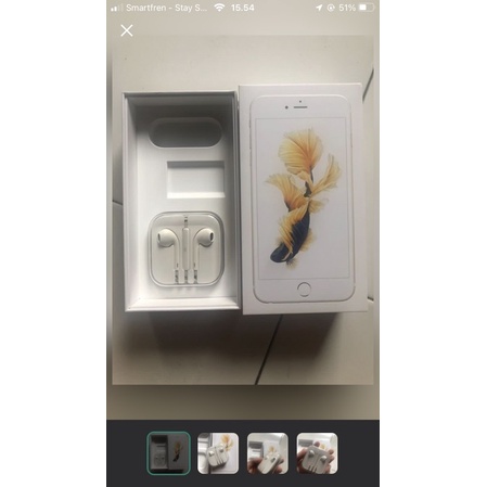 Earphone iphone second ori ex iphone 6s plus