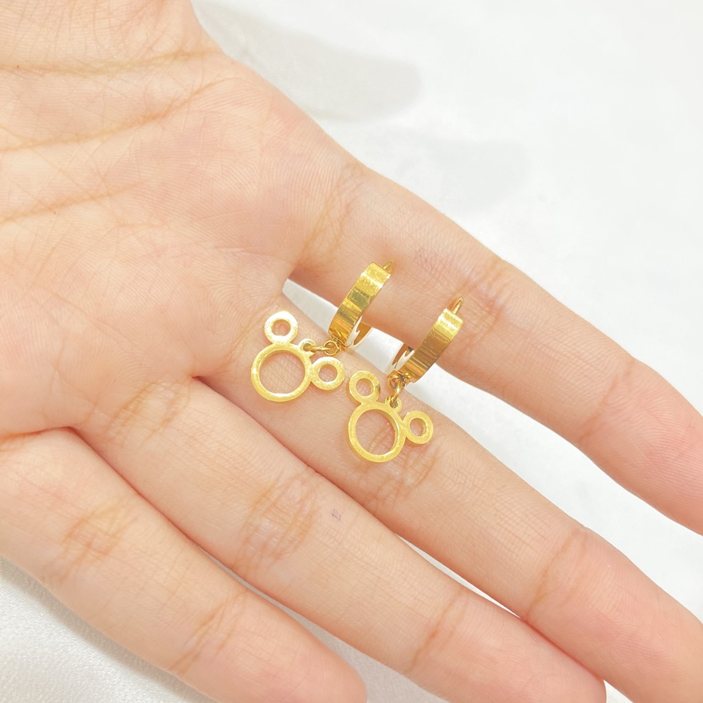 Anting Wanita Bahan Titanium Steel Anti Karat-7