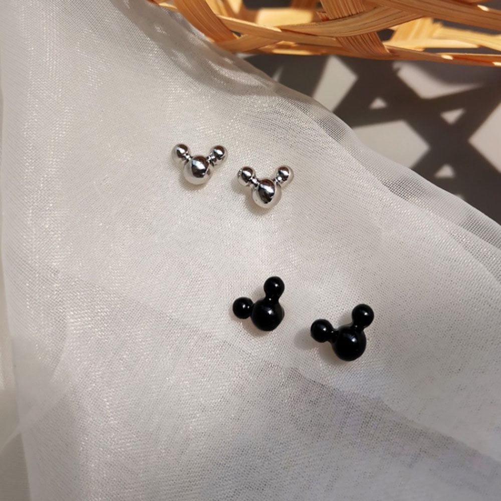 Anting Tusuk Sterling Silver 925 Model Beruang Mini retro Untuk Wanita