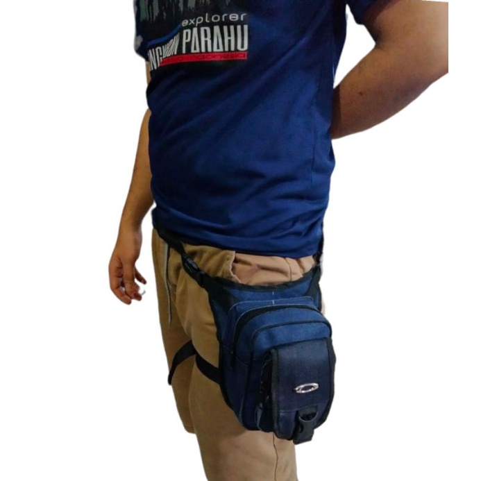 LIMITED TAS PAHA PRIA BAHAN JEANS TAS SELEMPANG PRIA MINI TAS PINGGANG