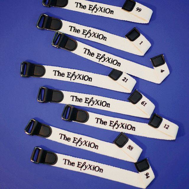 Exo sum elyxion concert wrist strap / bracelet - chanyeol, chen version