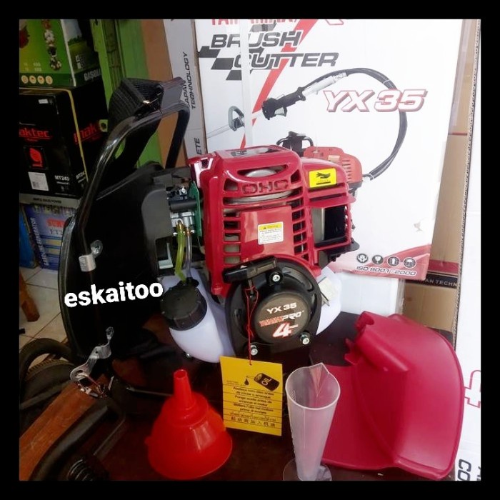 4 TAK Mesin Potong Rumput Yamamax Pro YX 35 Babat Rumput Green Tasco