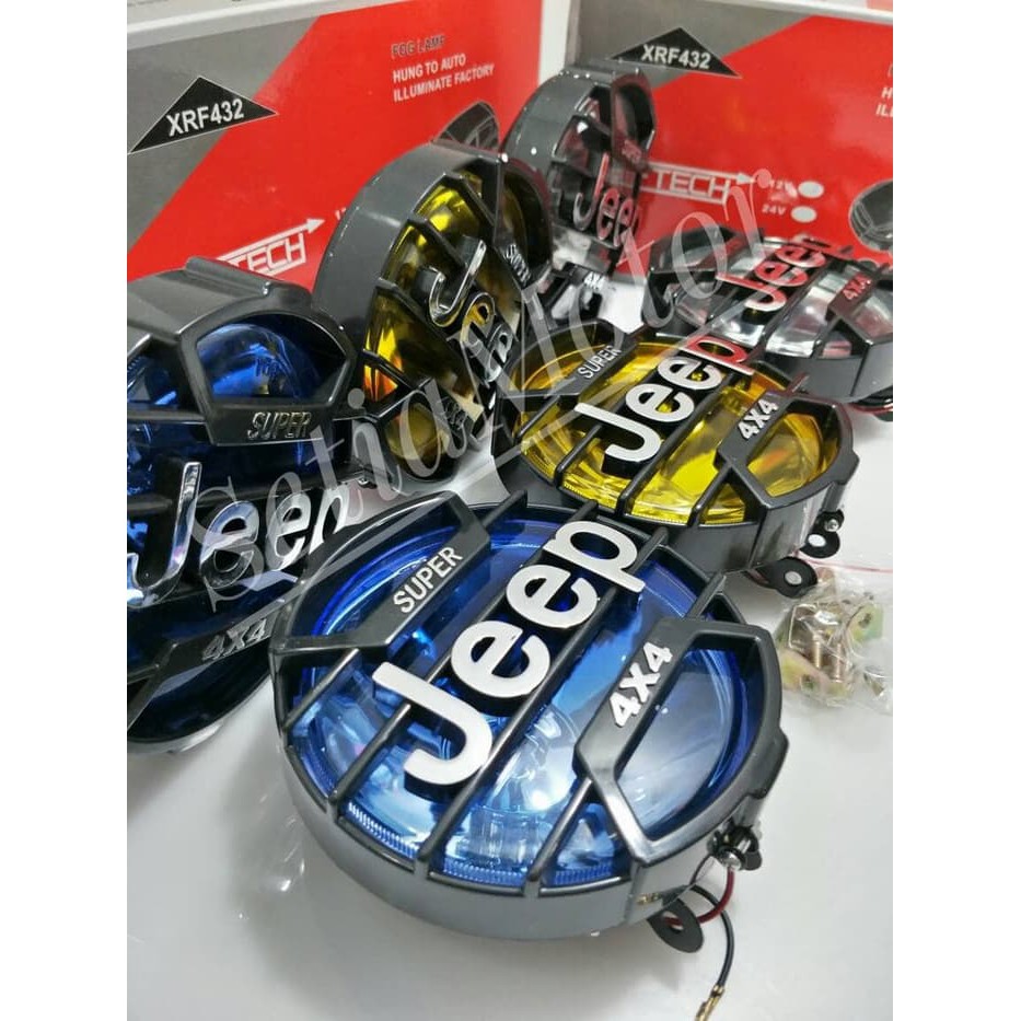 Lampu Jeep 4X4 Fog Lamp - Tembak Sorot Led - Mobil Motor - Variasi Motor