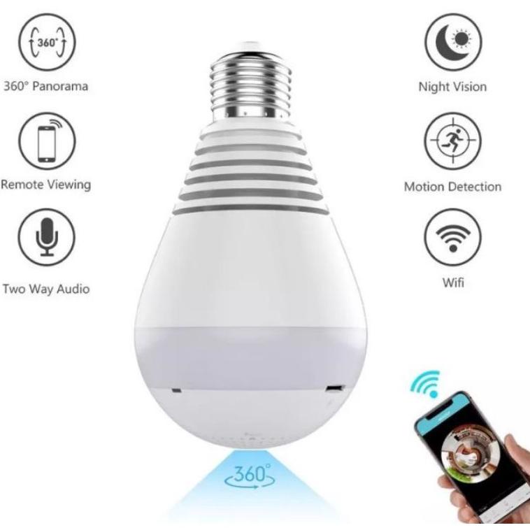 (Y2R6).. CCTV LAMPU BOHLAM V380 V380pro PANORAMIC 360° HD //Barang@special