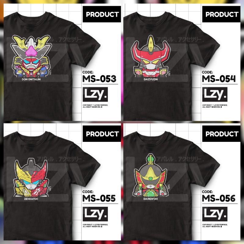 [PRE-ORDER] KAOS DON ONITAIJIN / DAIZYUZIN / DAIRENOH / ZENKAIOH Design by LZY