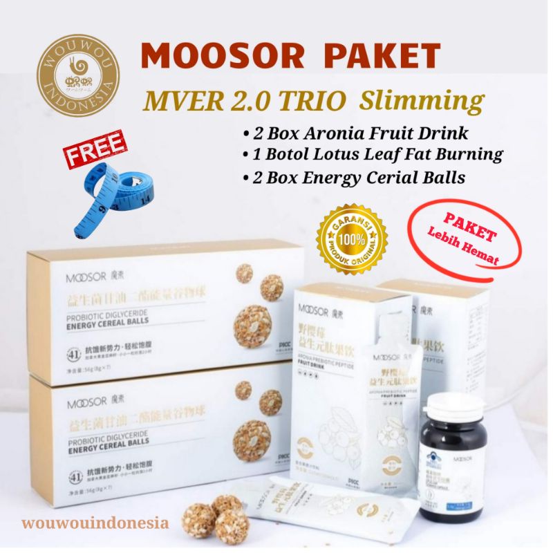 MOOSOR PAKET MVER 2.0 TRIO SLIMMING ORIGINAL Pelangsing Diet Detox