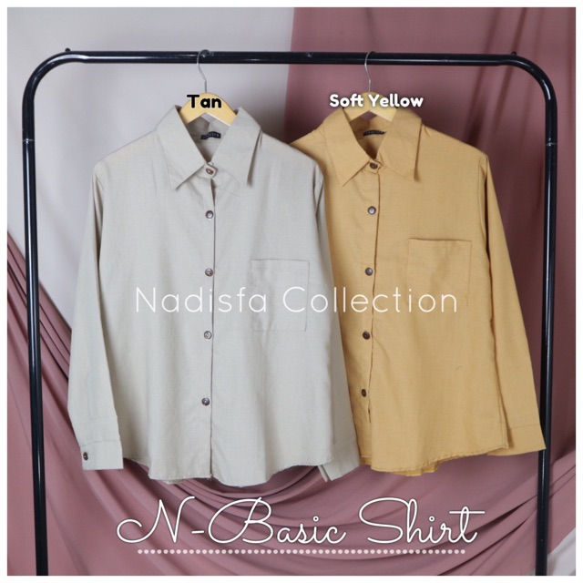 N Basic Shirt Kemeja Polos oversize