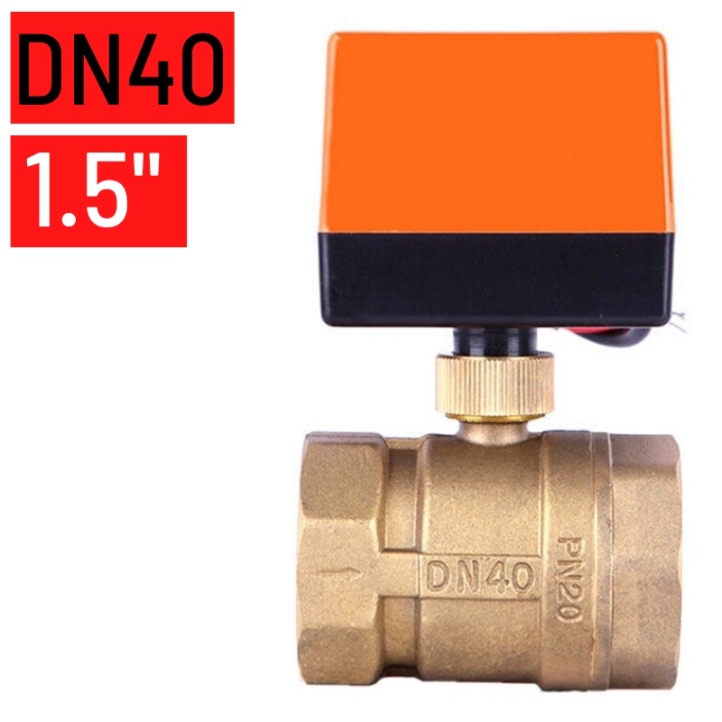 Flow Control Motorized Electrical Ball Valve DN40 1.5 inch 11/2&quot; 2Way 220V