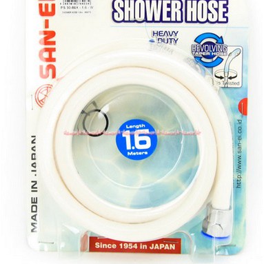 San Ei Selang Shower 1,6 M Warna Putih  Penghubung keran air dan shower head