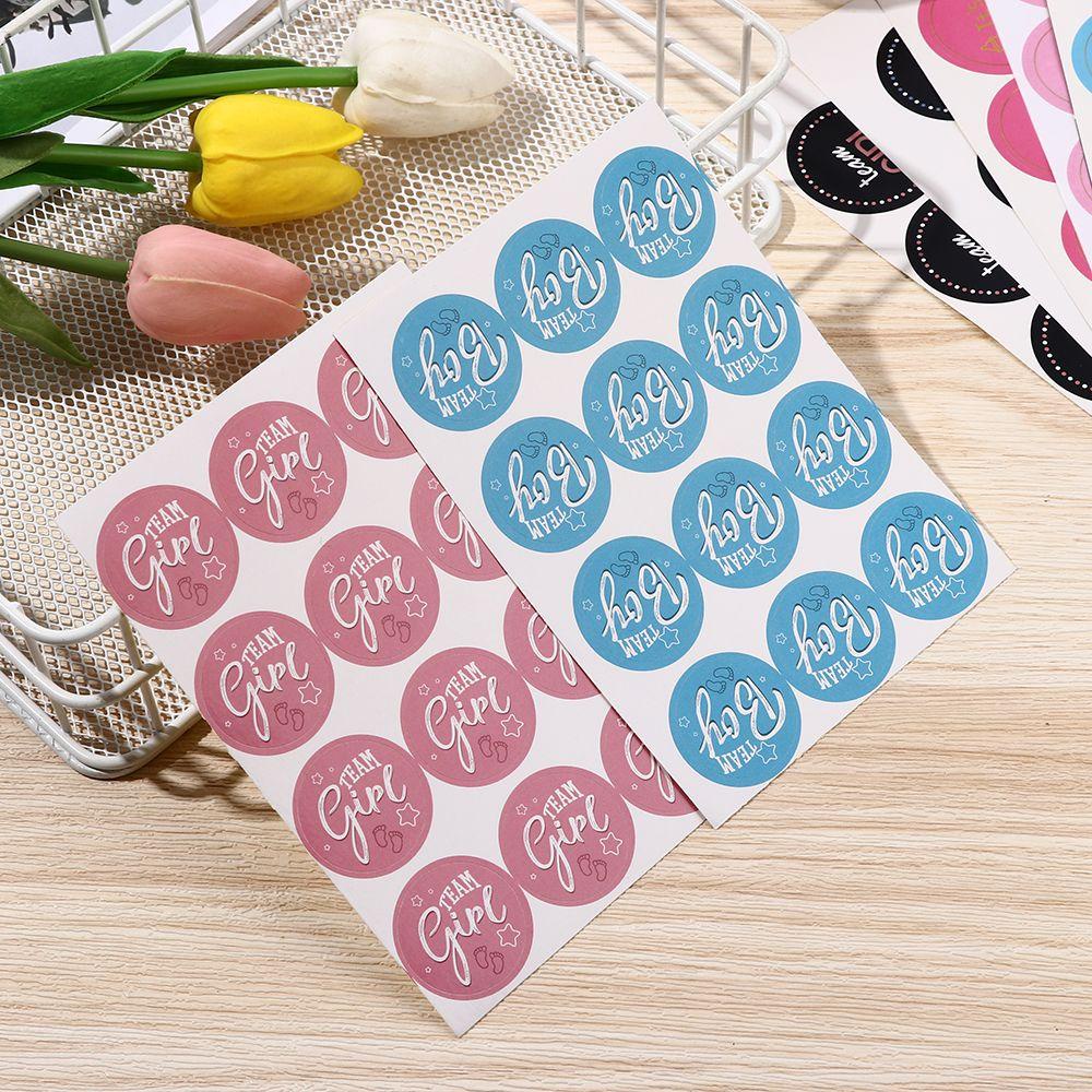 Solighter 120PCS Team Boy/Girl Stiker Kreatif Vote Game Paster Its A Boy/Girl Baby Shower