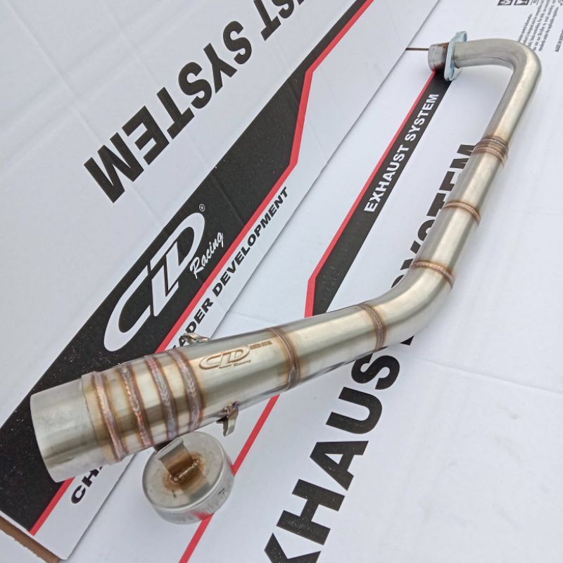 leher knalpot/pipa knalpot CLD dan Daeng Uk 50mm buat motor Jupiter z/Vega R/Supra lama/grand/smash/