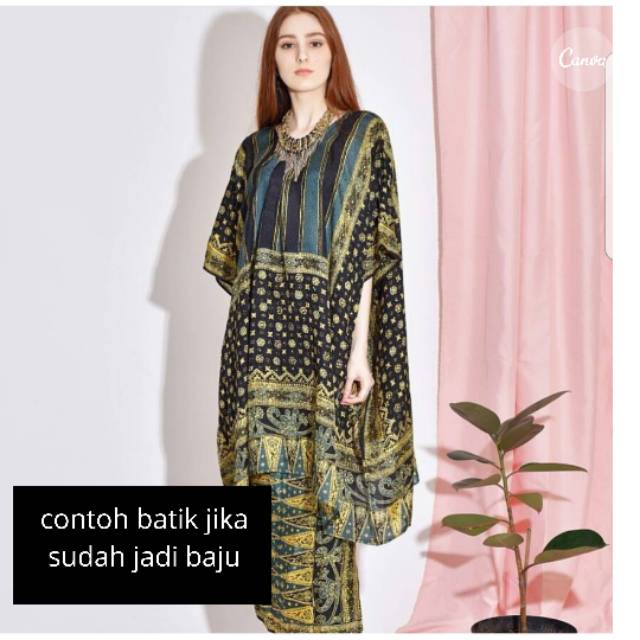 Batik setelan kain selendang salur