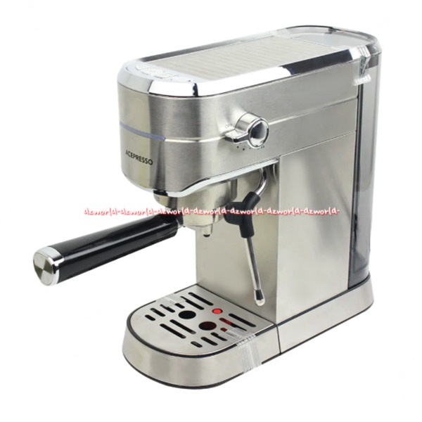 Acepresso Espresso 1L Maker Mesin Pembuat Kopi Ekspreso Coffee Maker 15 Bar Bahan Stainless Steel Silver Ace Presso 1Litter