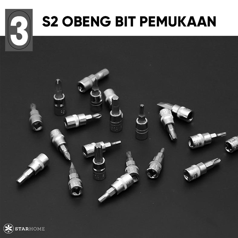 Kunci Sok Set Kunci Set Kunci Socket 1/4 inch Obeng Set Perkakas Set Kunci Pas Spanah Kunci Inggris