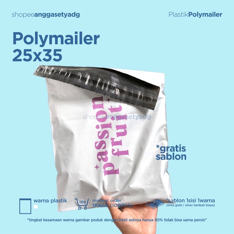 

Plastik Polymailer 25x35 Sablon