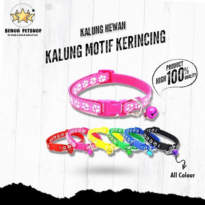 Kalung tali motif kerincing untuk Anjing dan Kucing