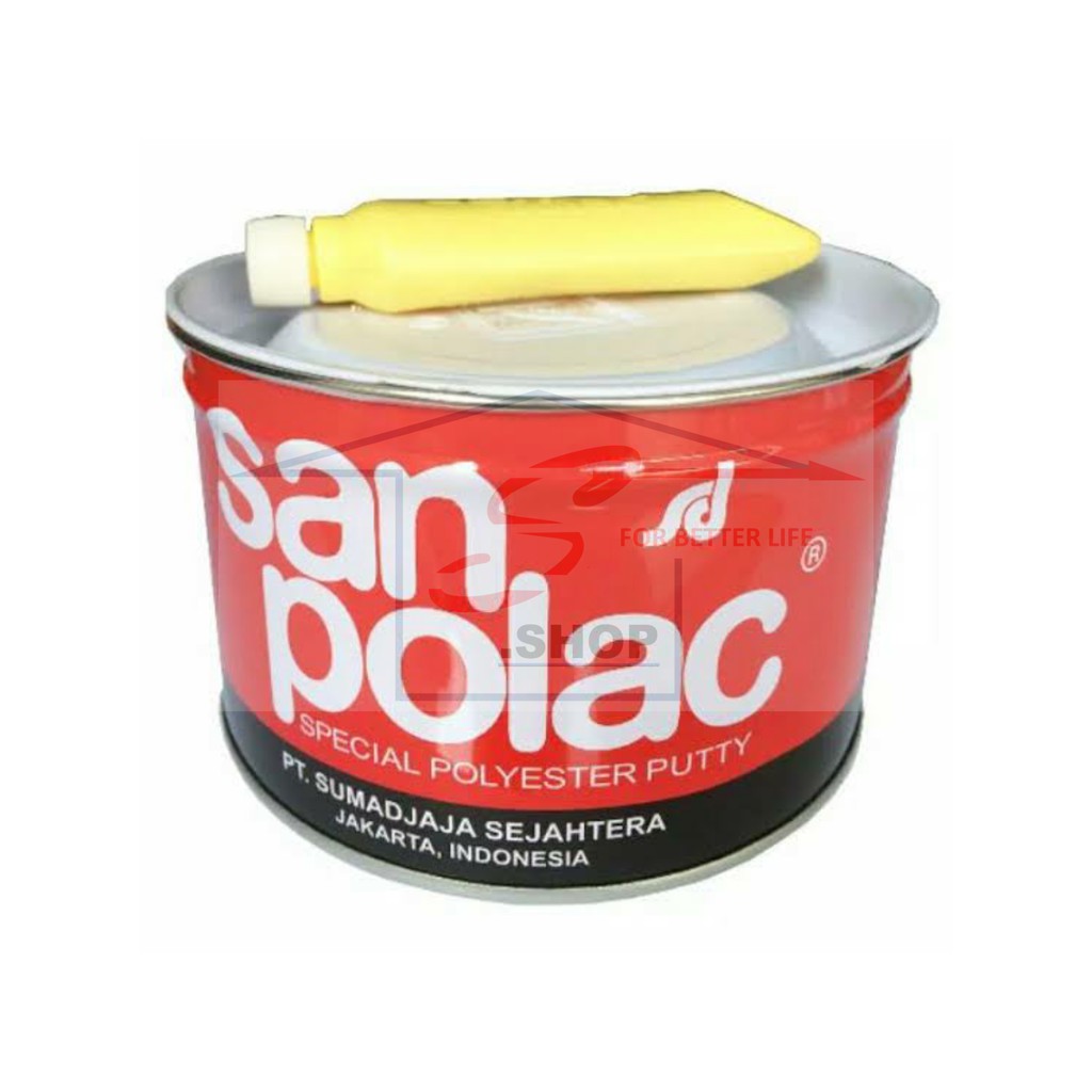 Dempul Sanpolac 1 Kg / Dempul Mobil Dempul Besi + Hardener