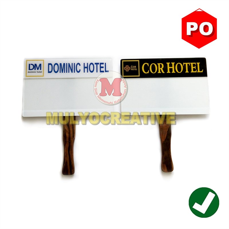 Papan Penjemput Tamu - Paging Board Bahan Akrilik Murah