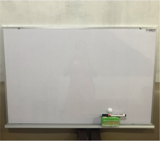 Papan tulis ukuran 60cm x 90cm bonus spidol dan penghapus - White board