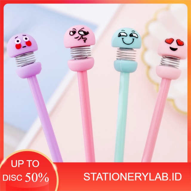 

LAB PENA 078 | PENA GEL DEKOMPRESI DESAIN KARTU EMOSI WARNA HITAM UNTUK SEKOLAH DAN KANTOR