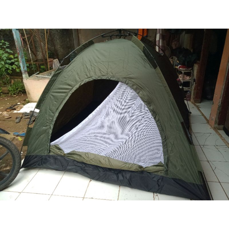 Tenda Dome Automatis Rangka Otomatis Jatah TNI 2021 Asli