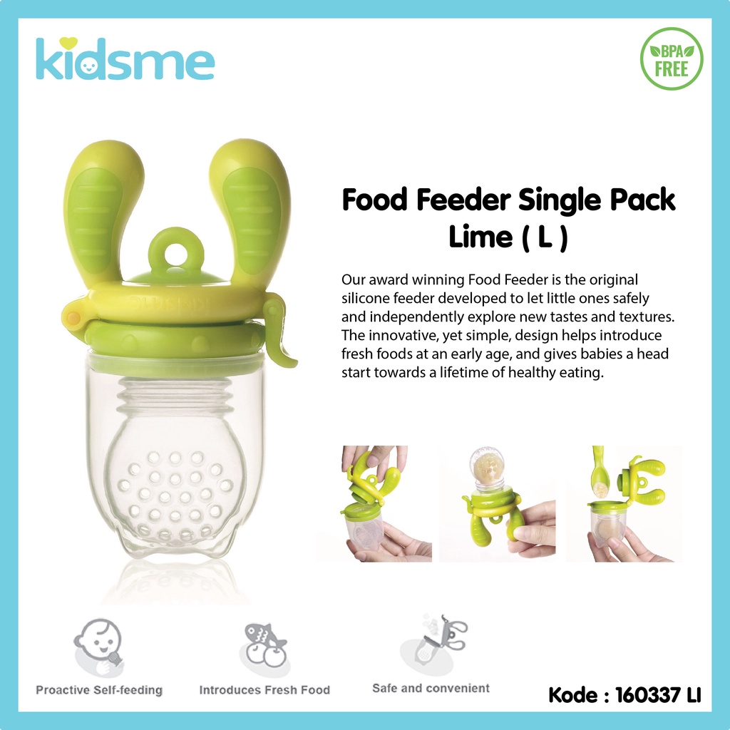 Kidsme Food Feeder L Teether Empeng Buah Fresh Food Feeder