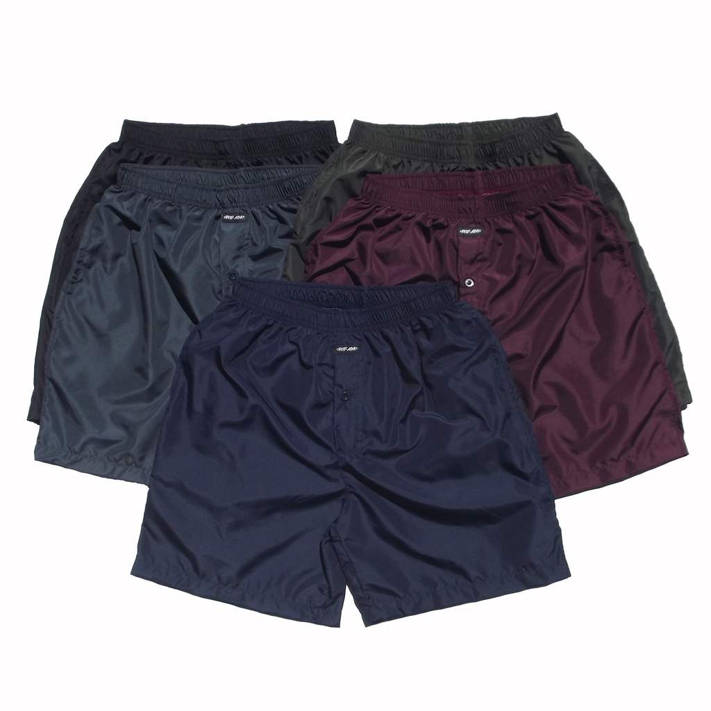 (NEW ARRIVAL) CELANA PENDEK BOARDSHORT / WALKSHORT RIFAM PARASUT MODEL KANCING POLOS