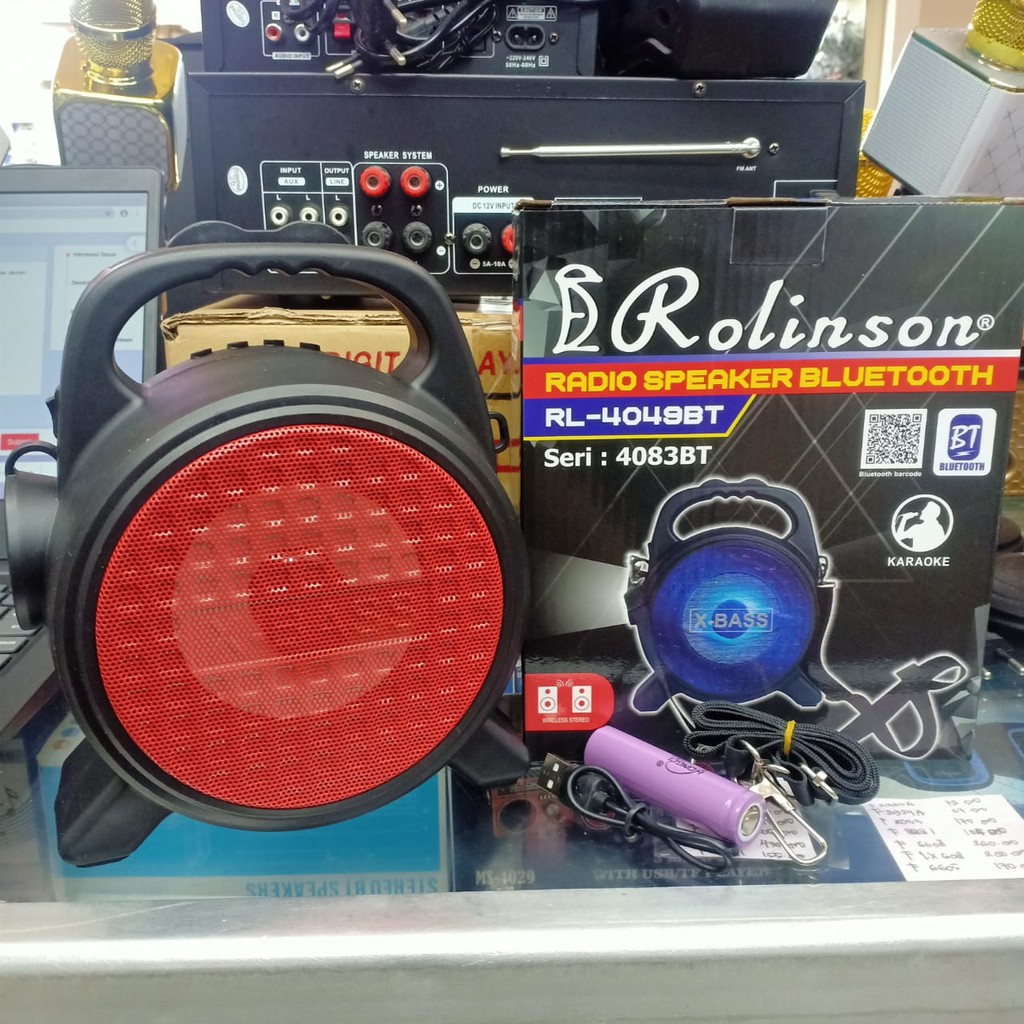 Speaker Bluetooth RL-4049BT Seri 4083 Speaker Bluetooth Portable Rolinson RL-4049
