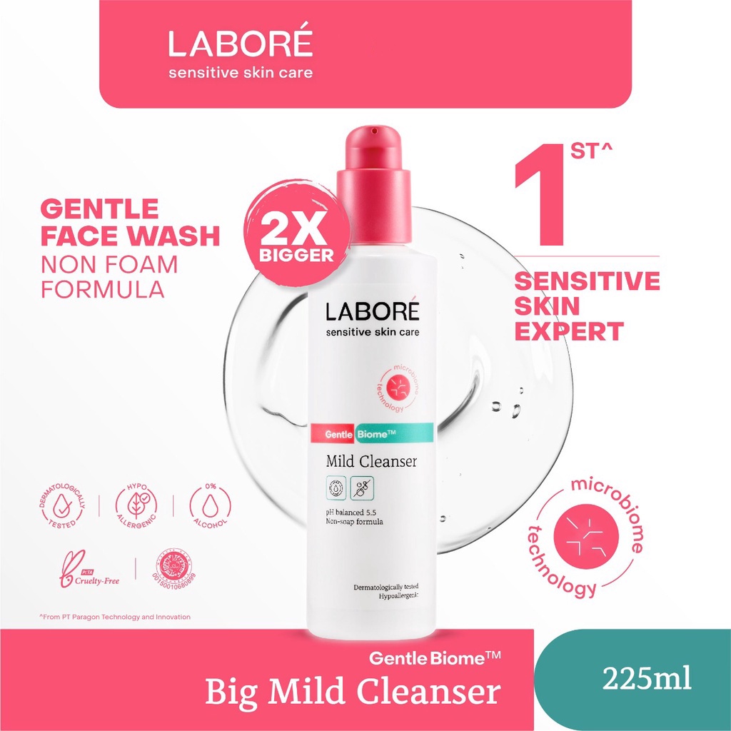 LABORE Sensitive Skin Care GentleBiomeTM Mild Cleanser 225 mL
