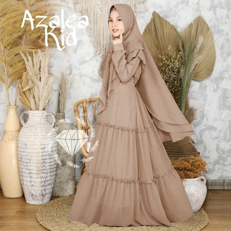 SYARI AZALEA KID, MOSCREPE, GAMIS HIJAB MUSLIM, MAXY DRESS